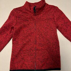 Worn Once! Jumping Beans 18M Boy’s Red Zip Up Sweater 🎄